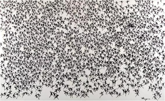 종이에 먹, 167×266㎝, 대전 이응노미술관 소장