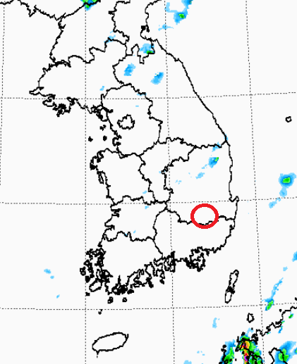 29일 오후 6시 30분 강수 예상. 대구는 맑은 하늘이 예상된다. 기상청