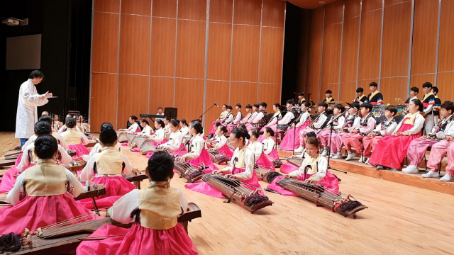 대구 죽곡초등학교의 국악관현악단 