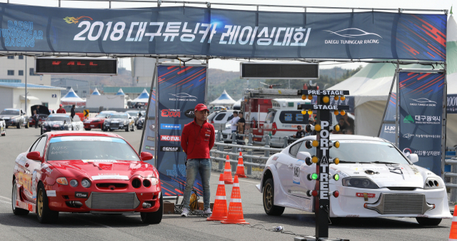 지난해 10월 14일 대구 달성군 지능형 자동차부품 주행시험장에서 