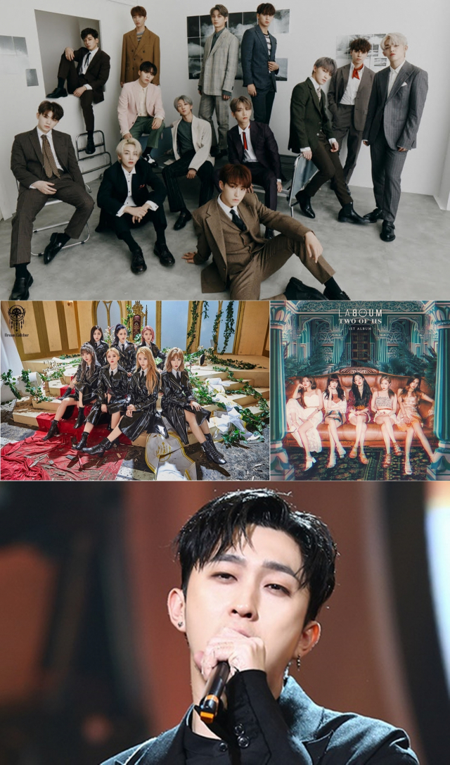 사진. 세븐틴(플레디스 제공), 라붐(글로벌에이치미디어 제공), 드림캐쳐(드림캐쳐컴퍼니 제공), 슬리피(MBC 제공)