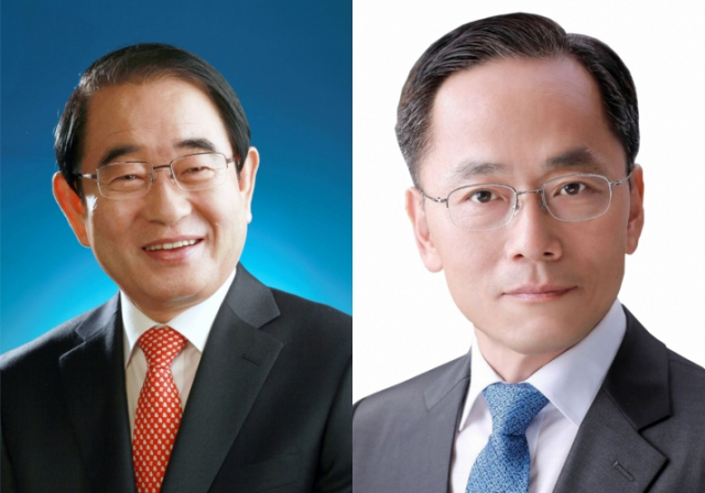 박명재 자유한국당 의원, 허대만 더불어민주당 경북도당위원장