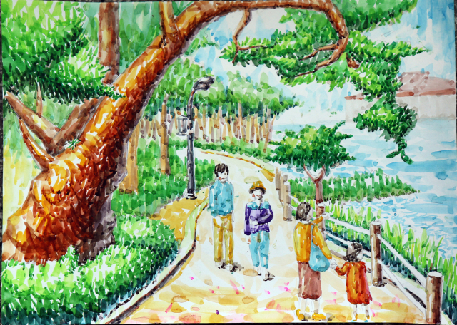 사생실기대회 대상 장우정(대구동중학교 2학년) 