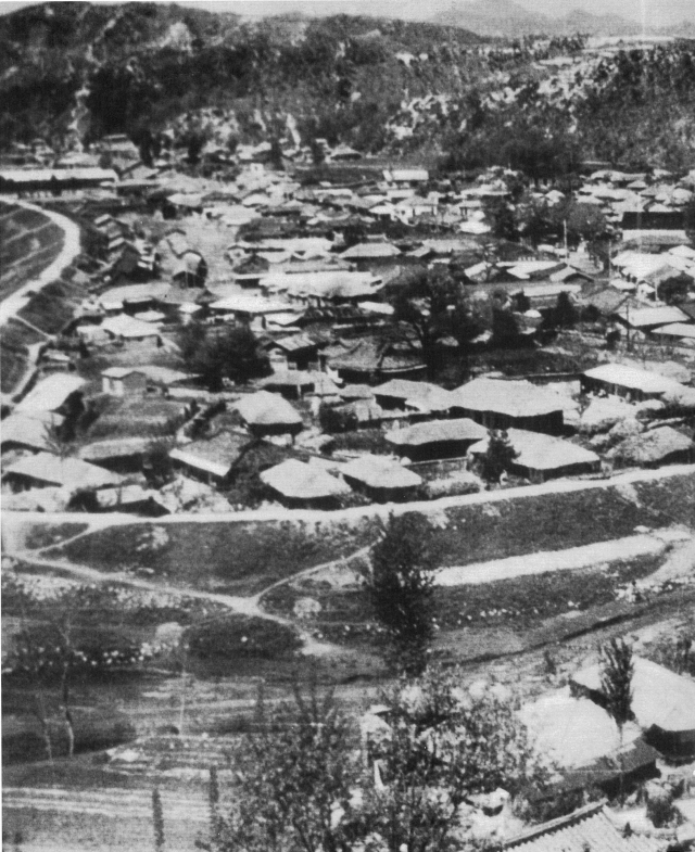 안동댐 건설로 수몰된 안동시 예안면의 옛 모습(1960년대). 매일신문DB