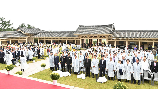 7일 경주 통일전에서 제41회 통일서원제가 열렸다. 경주시 제공