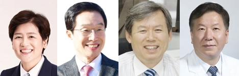 강은희 대구시교육감, 임종식 경북도교육감, 김상동 경북대 총장, 정호영 경북대병원장. 매일신문DB