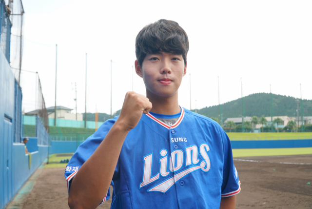 삼성 라이온즈 우완 박용민. 삼성 라이온즈 제공