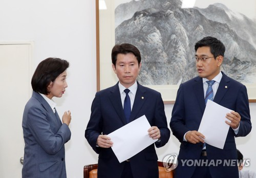 여야 3당 원내대표 (왼쪽부터 자유한국당 나경원, 더불어민주당 이인영, 바른미래당 오신환 원내대표) / 사진=연합뉴스