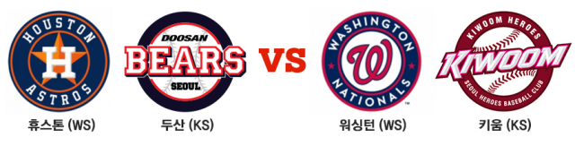 WS와 KS가 한창인 가운데 휴스턴과 두산, 워싱턴과 키움이 닮아있다. TV매일신문 박소현 웹 디자이너