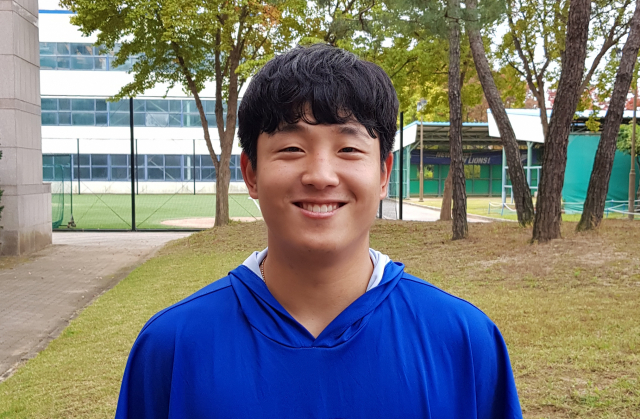 삼성 라이온즈 우완 양창섭이 토미 존 수술 후 쾌조의 회복세를 보이고 있다. 사진은 23일 오후 경산볼파크에서 재활 훈련을 마친 모습. 김병훈 기자