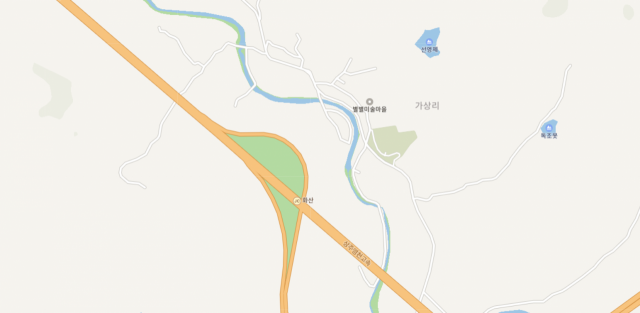 사고가 일어난 상주영천고속도로 화산분기점. 네이버 지도 캡쳐