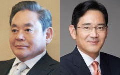 이건희 삼성전자 회장, 이재용 삼성전자 부회장. 매일신문DB
