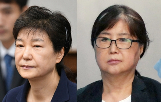 박근혜 전 대통령, 최순실. 연합뉴스