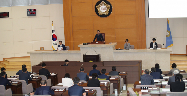 포항시의회 본회의 모습. 매일신문DB