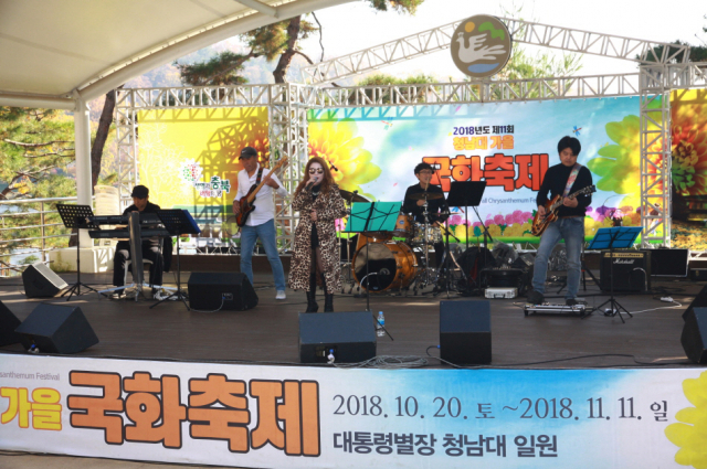 지난해 열린 청남대 국화추제.