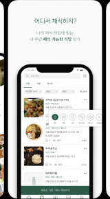 채식주의자를 위한 모바일 앱
