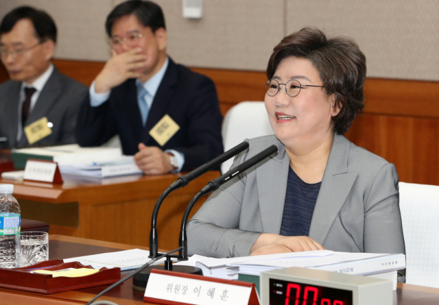 이혜훈 국회 정보위원장(바른미래당). 자료사진 연합뉴스