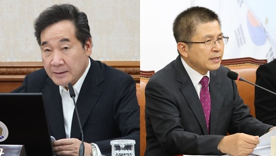 여당과 제1야당에서 각각 총선 역할론이 대두되고 있는 이낙연 국무총리(왼쪽)와 황교안 자유한국당 대표.매일신문 DB