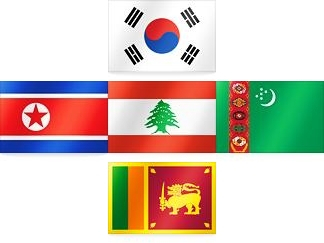 1강 한국-3중 북한, 레바논, 투르크메니스탄-1약 스리랑카. 2022년 카타르 월드컵 아시아지역 2차 예선 H조 팀들. 매일신문DB
