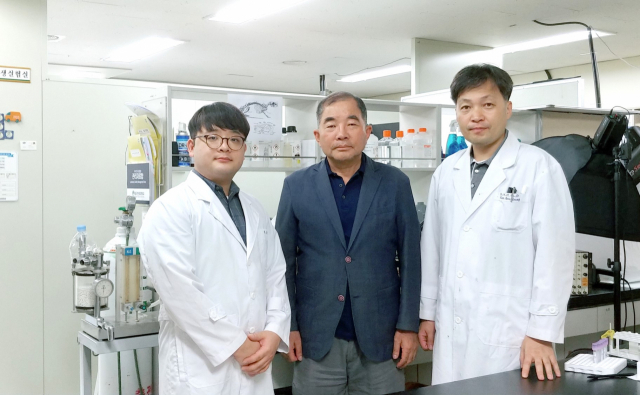 대구한의대 장수찬 연구교수, 양재하 교수, 김희영 교수(왼쪽부터). 대구한의대 제공