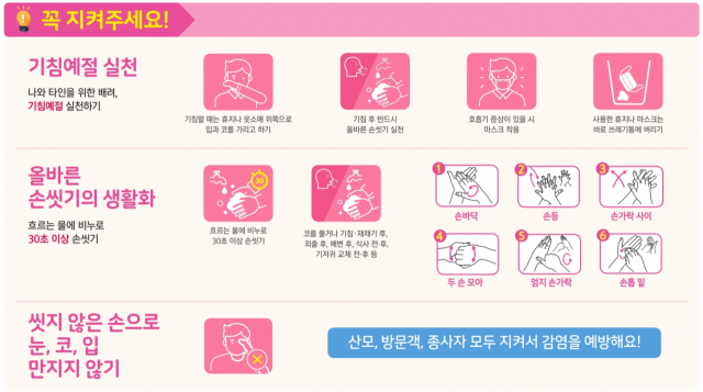 RSV 예방 수칙. 보건복지부