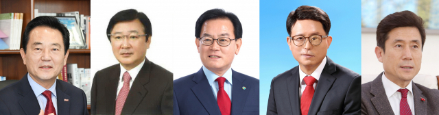 김문오 대구 달성군수, 권영세 경북 안동시장, 백선기 칠곡군수, 배광식 대구 북구청장, 이강덕 포항시장
