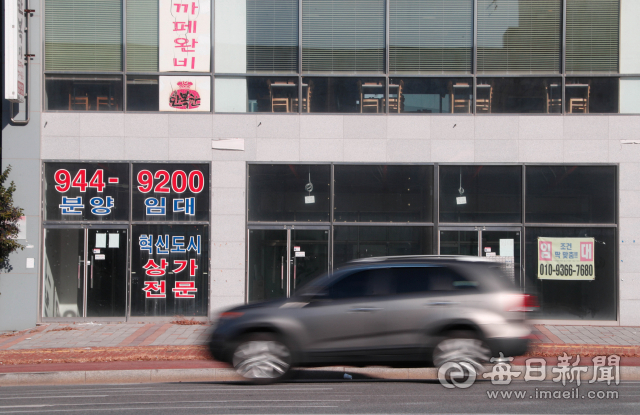 18일 대구시 동구 신서동 대구혁신도시 내 상가 건물 모습. 우태욱 기자 woo@imaeil.com