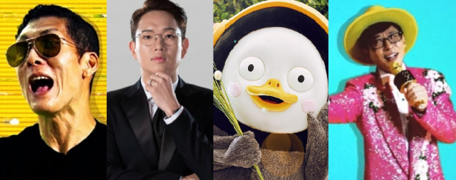 ▲박준형(와썹맨), 장성규(워크맨), 펭수, 유산슬