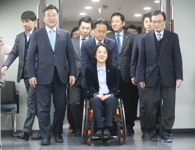 26일 서울 여의도 더불어민주당 당사에서 이해찬 대표가 총선 