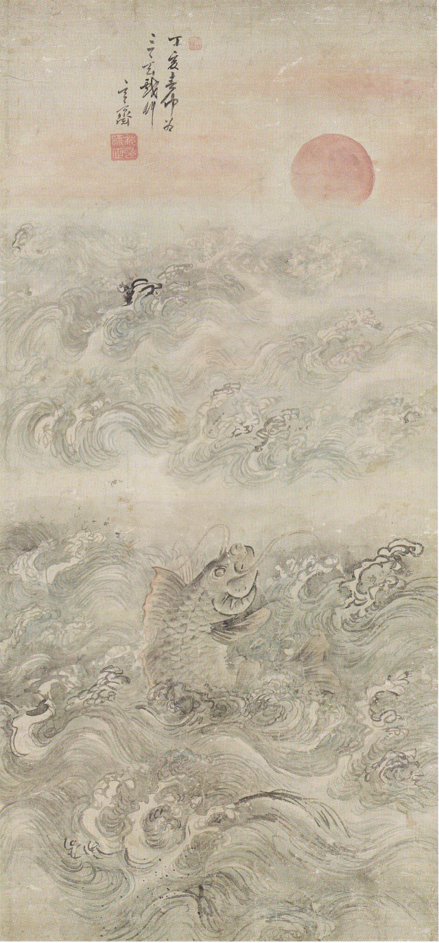종이에 담채, 129×57.6㎝, 간송미술관 소장