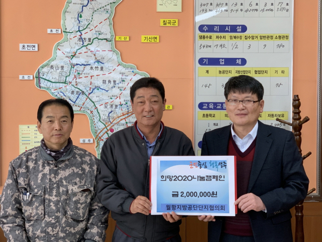 성주군 월항지방공단협의회 이웃돕기 성금 200만원 기탁