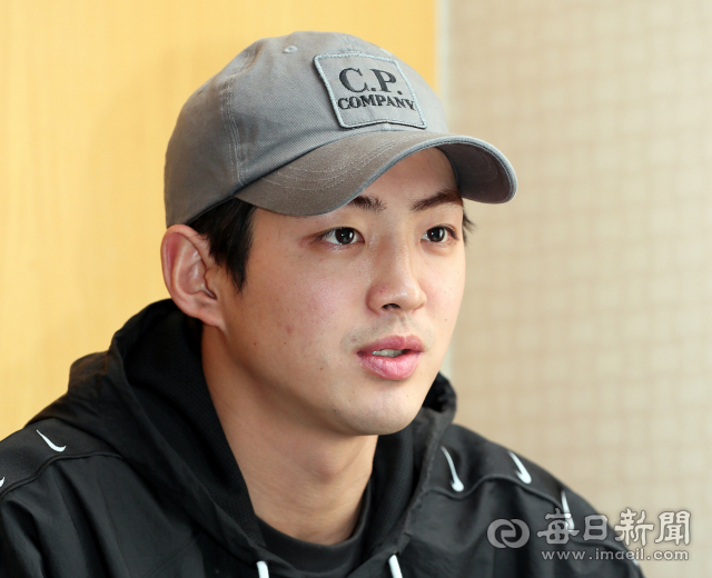 3일 오후 개인훈련을 마치고 대구 한 호텔에서 인터뷰에 응한 삼성라이온즈 구자욱 선수. 김태형 선임기자 thk@imaeil.com