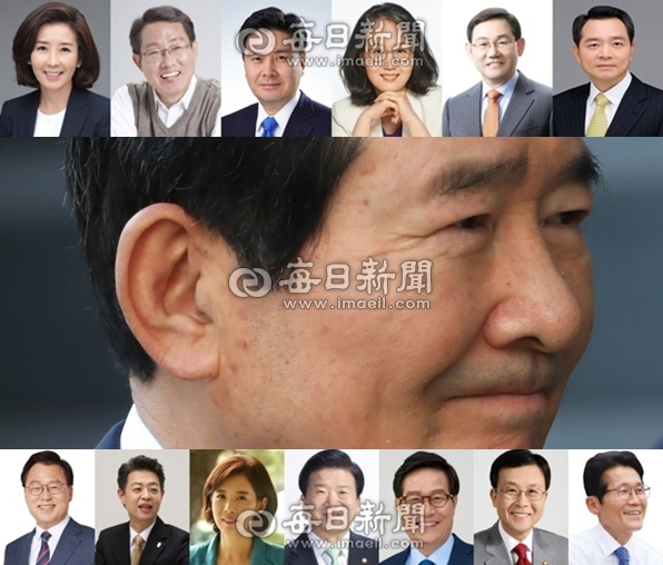 (위)나경원, 김상훈, 지상욱, 김현아, 주호영, 성일종 의원. (중간)정세균 국무총리 후보자. (아래)박광온, 김영호, 박경미, 박병석, 신동근, 원혜영, 윤소하 의원. 매일신문DB