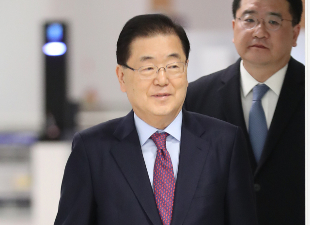 정의용 청와대 국가안보실장. 연합뉴스