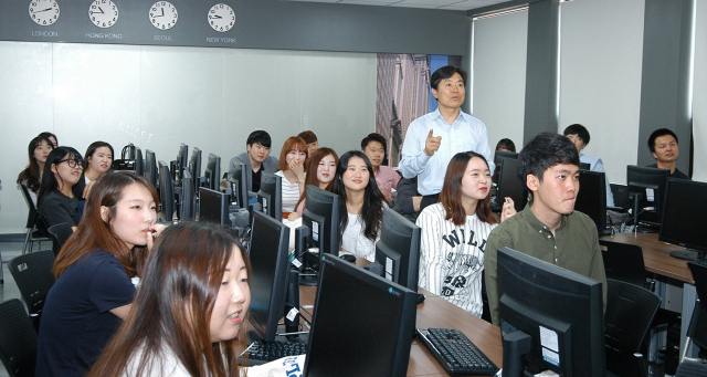 영진전문대 금융실무반의 수업 모습. 영진전문대 제공