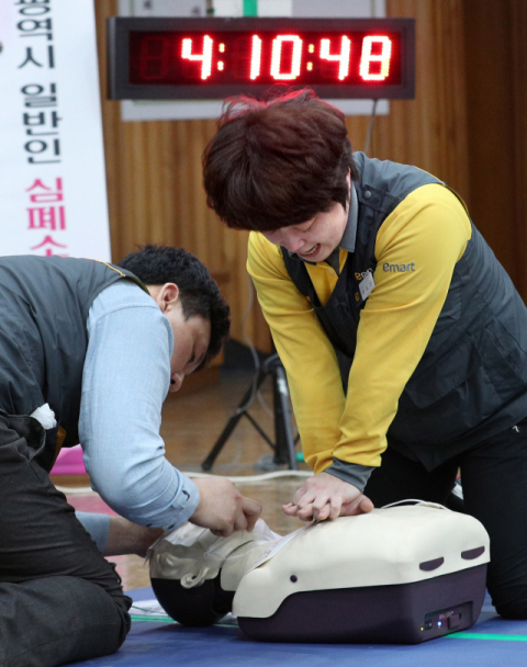 지난해 대구 소방의 심정지 환자 소생률은 전녀보다 3.1%포인트 증가한 14.9%를 기록했다. 지난해 3월 대구소방안전본부에서 열린 