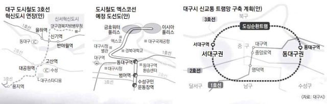 대구 도시철도 3호선 모노레일. 매일신문DB
