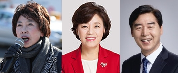 주옥순, 김정재, 오중기. 매일신문DB, 연합뉴스