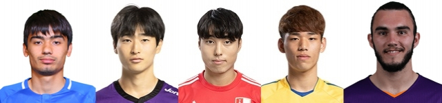 이슬롬존 코빌로프(우즈베키스탄), 조규성, 이동준, 오세훈(이상 대한민국), 니콜라스 디아코스티노(호주). 매일신문DB, FC 부뇨드코르, 퍼스 글로리 FC 홈페이지