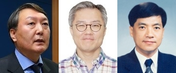 윤석열, 최강욱, 이성윤. 매일신문DB