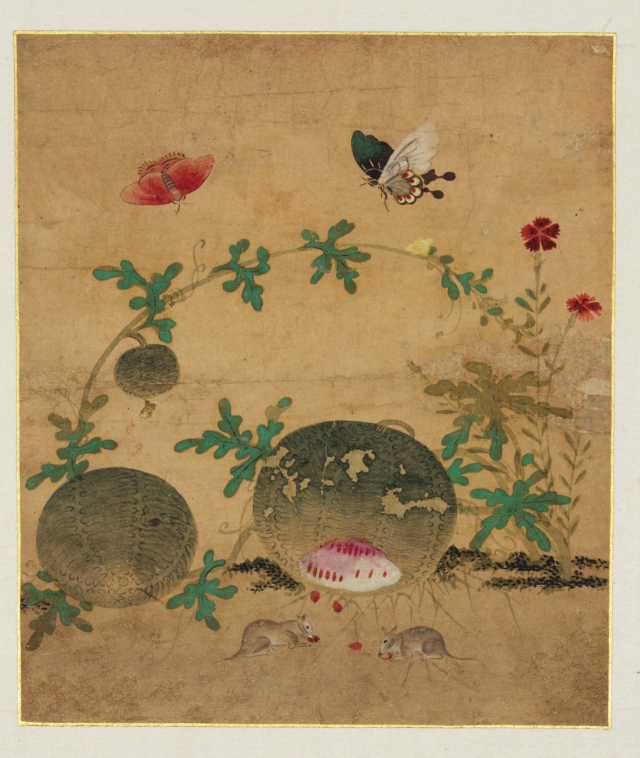 종이에 채색, 34×28.3㎝, 국립중앙박물관 소장