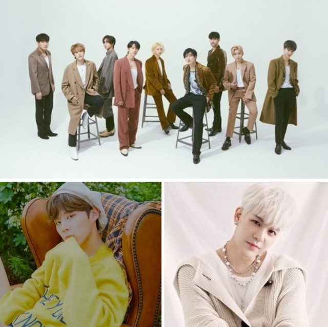 사진. 슈퍼주니어(SJ레이블), 김우석(스윙엔터테인먼트), 강성훈(본인 인스타그램)