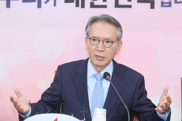 자유한국당 김형오 공천관리위원장. 연합뉴스