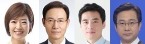고민정, 박무성, 한준호, 박성준. 매일신문DB