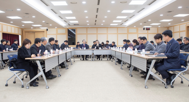 구미시, 경상북도, 지역혁신기관 및 스마트산단 추진실무협의회 부서장 등이