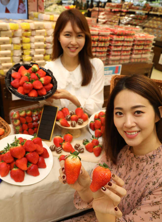 이마트는 오는 12일까지 11종, 30만팩 규모의 딸기를 저렴하게 판매하는 