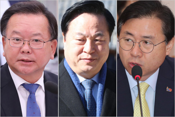 (왼쪽부터)김부겸,김두관,김영춘