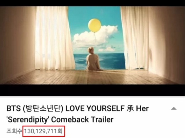 사진. 방탄소년단 지민의 뮤비 