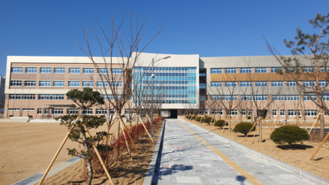 경북 구미 강동지역의 고등학교 부족 문제를 해결해줄 구미산동고 전경. 경북교육청 제공