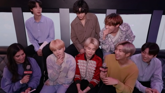 지난 2월 7일 라디오디즈니와 인터뷰한 방탄소년단(BTS). 라디오디즈니 유튜브